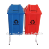 Conjunto de lixeiras recicláveis 60 litros PP